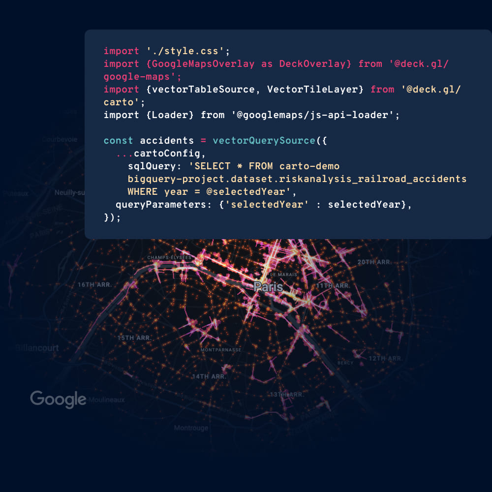 how to use CARTO for BigQuery for developers