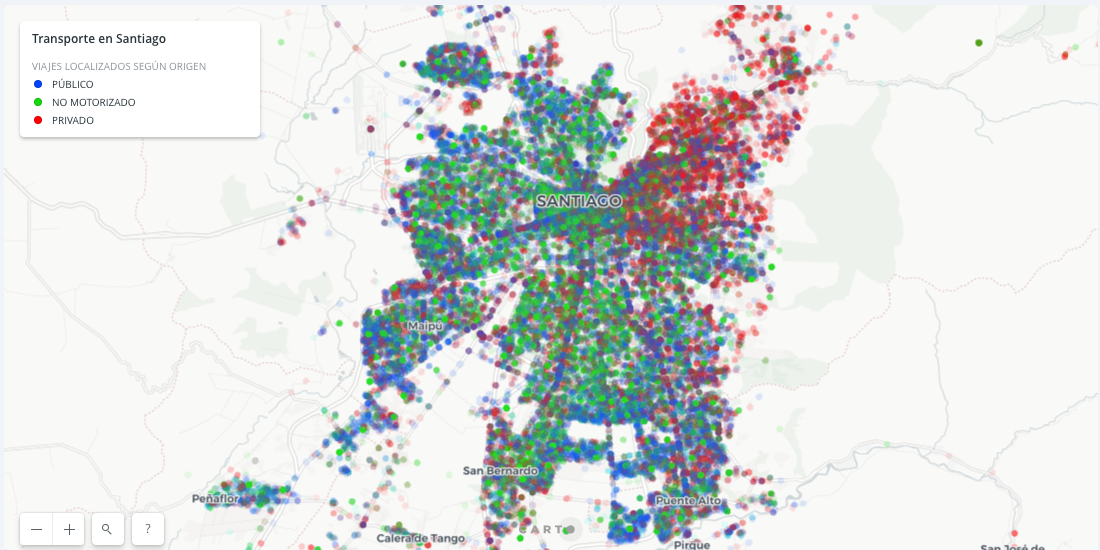 Map of The Month: Mapping Urban Transit in Santiago, Chile