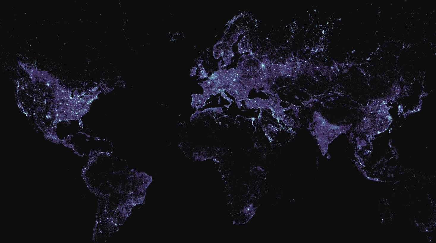 Visualization of Global Night Lights