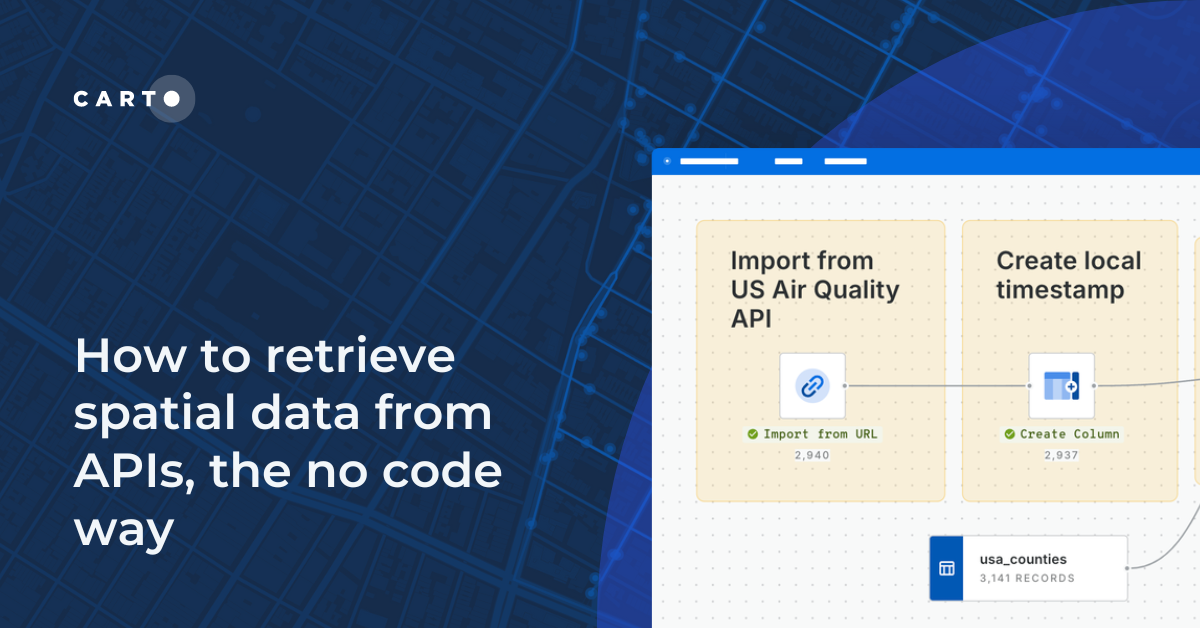 How to retrieve spatial data from APIs, the no code way
