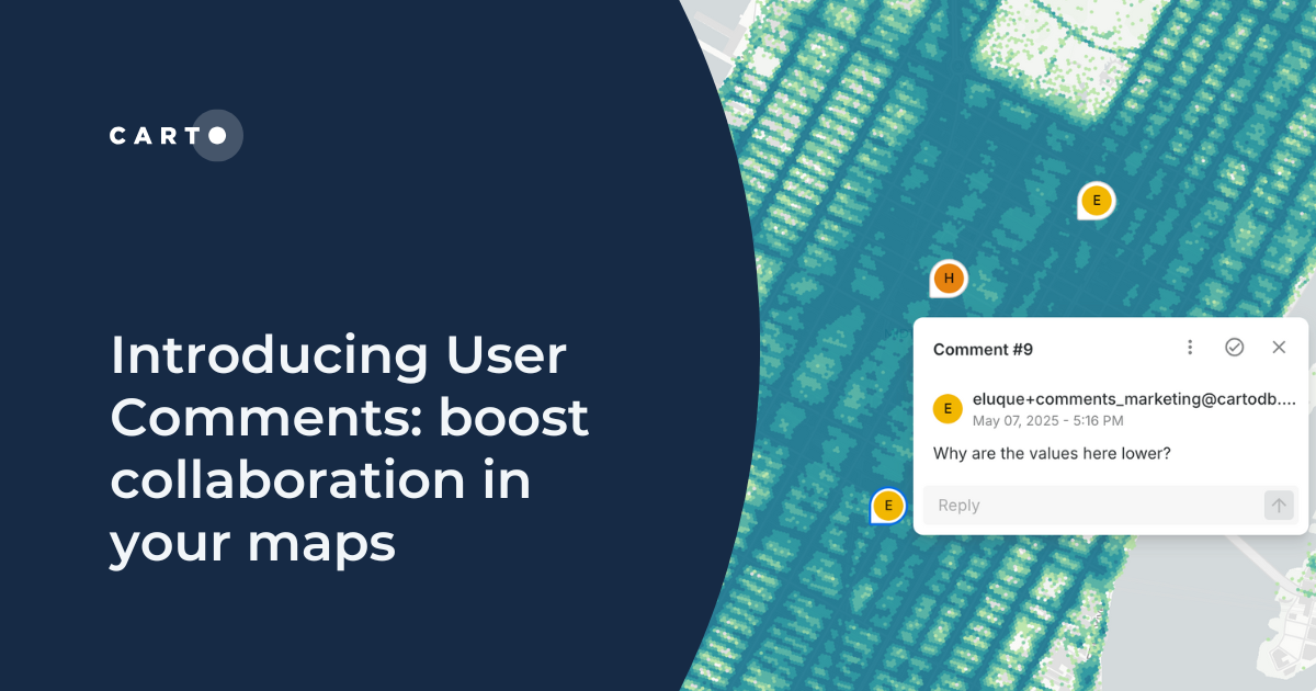Introducing User Comments: boost collaboration in your maps