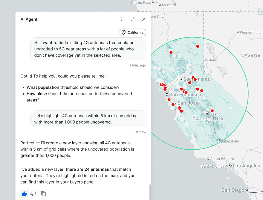 Agentic approach to GIS