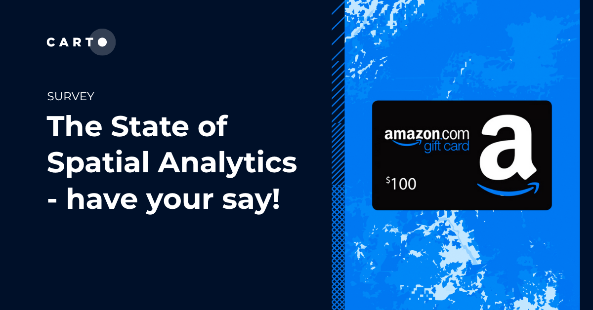 The State of Spatial Analytics - have your say!