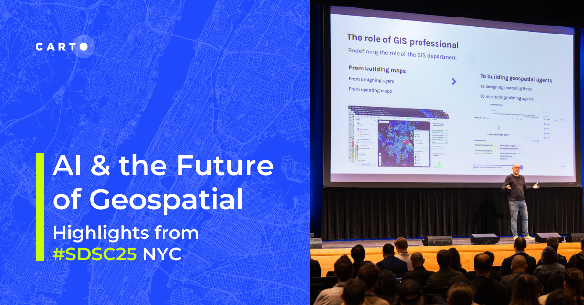 AI & the Future of Geospatial: Highlights from #SDSC25